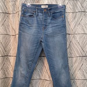 Madewell 10” high riser skinny skinny